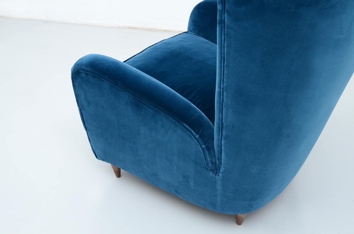 Paolo Buffa, elegant pair of 1940's armchairs.