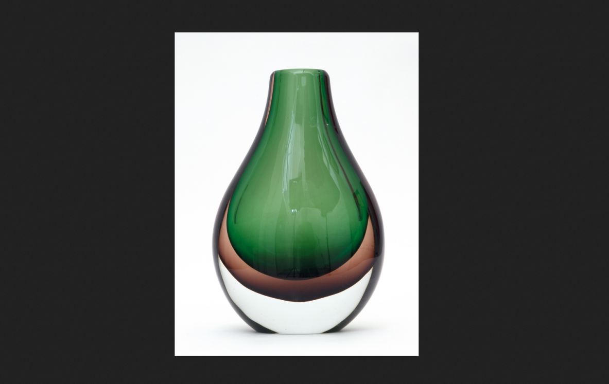 Mid Century glass vase ceramics furniture shopping Milan