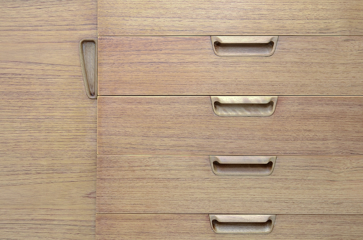 mid century furniture sideboard cabinet, modern higboard restoration shop Milan
