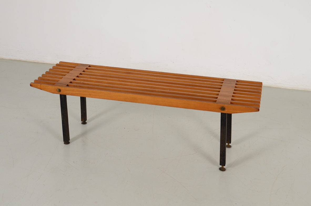 vintage bench, italian vintage, modernism galley milan