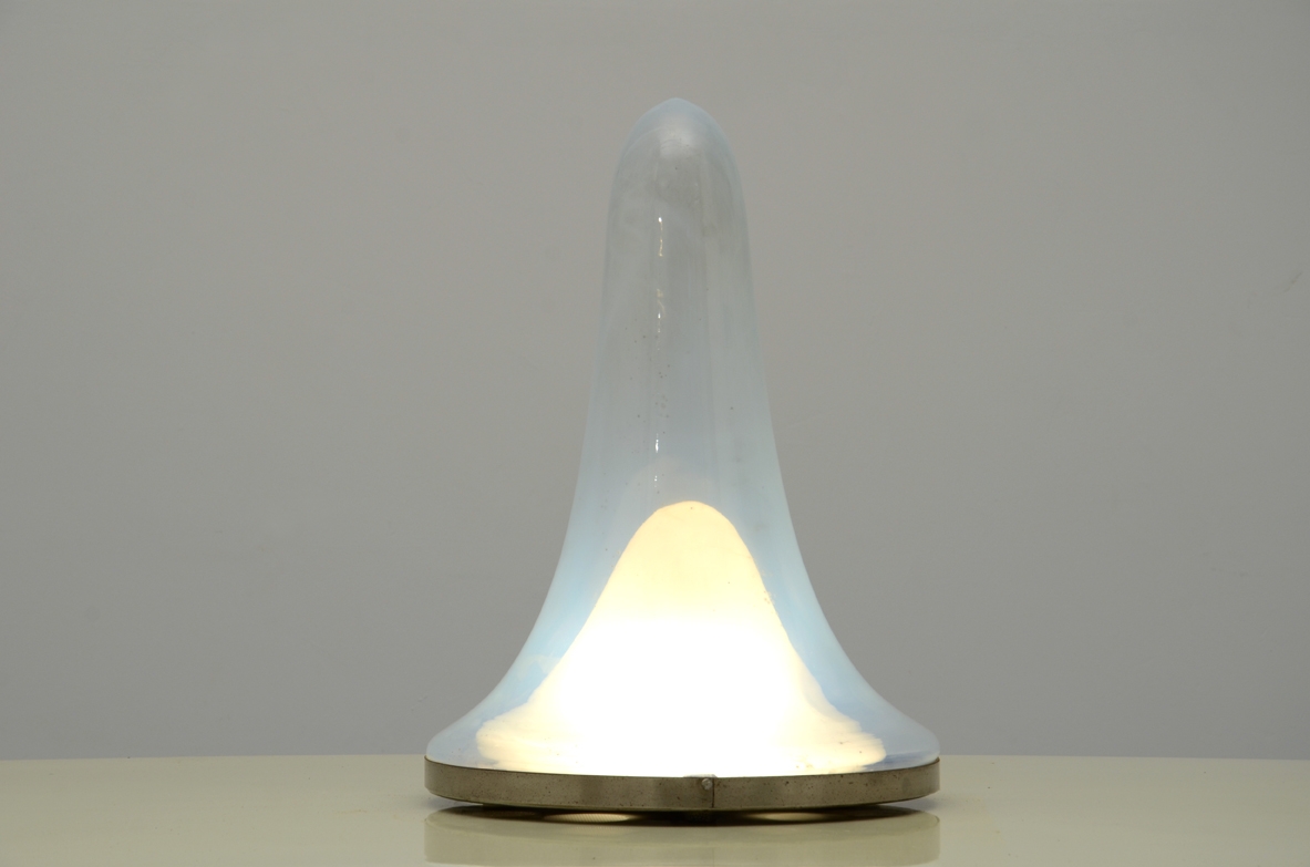 Carlo Nason, lampada da tavolo in vetro soffiato. Prod. Mazzega 1960ca.