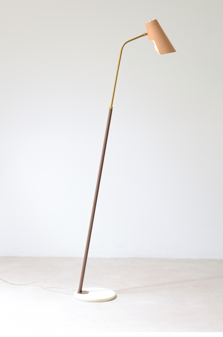 Stilnovo reading lamp with shaped metal shade