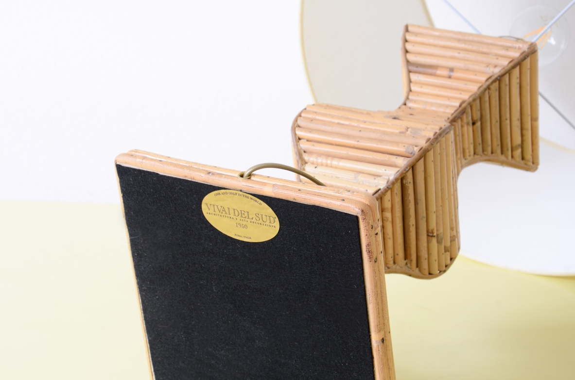 Coppia di grandi lampade da tavolo Manifattura Vivai del Sud, 1960ca