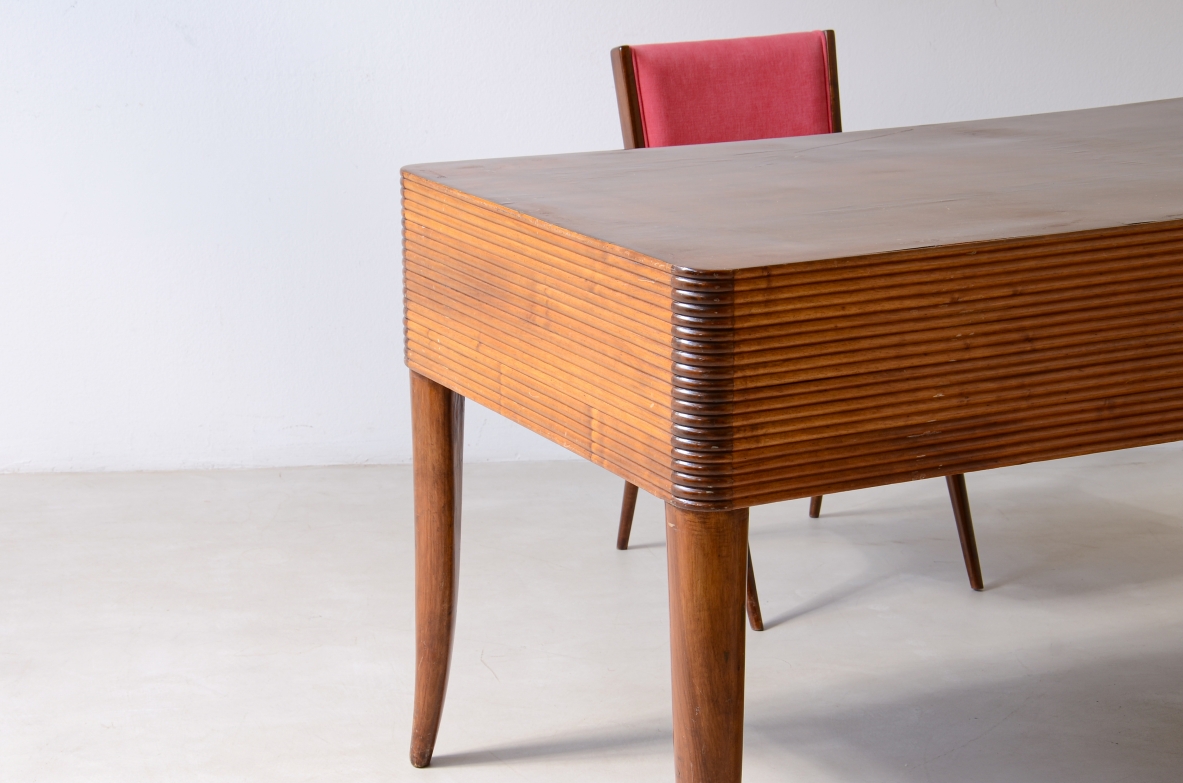 Paolo Buffa Scrivania in legno grissinato 1935ca.