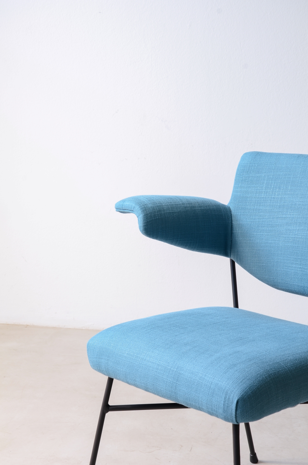 Pair of "Urania" model armchairs designed by BBPR. Arflex, Italy, 1954