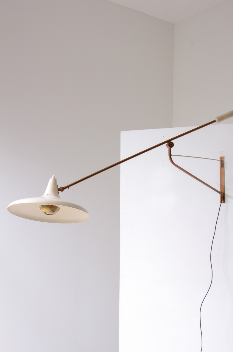 Lampada a braccio, Stilnovo in metallo