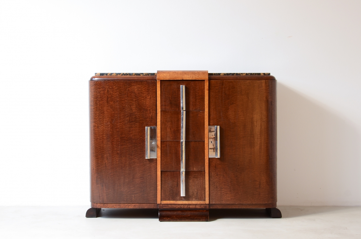 Mobile contenitore in radica  Francia Art Deco, 1925.