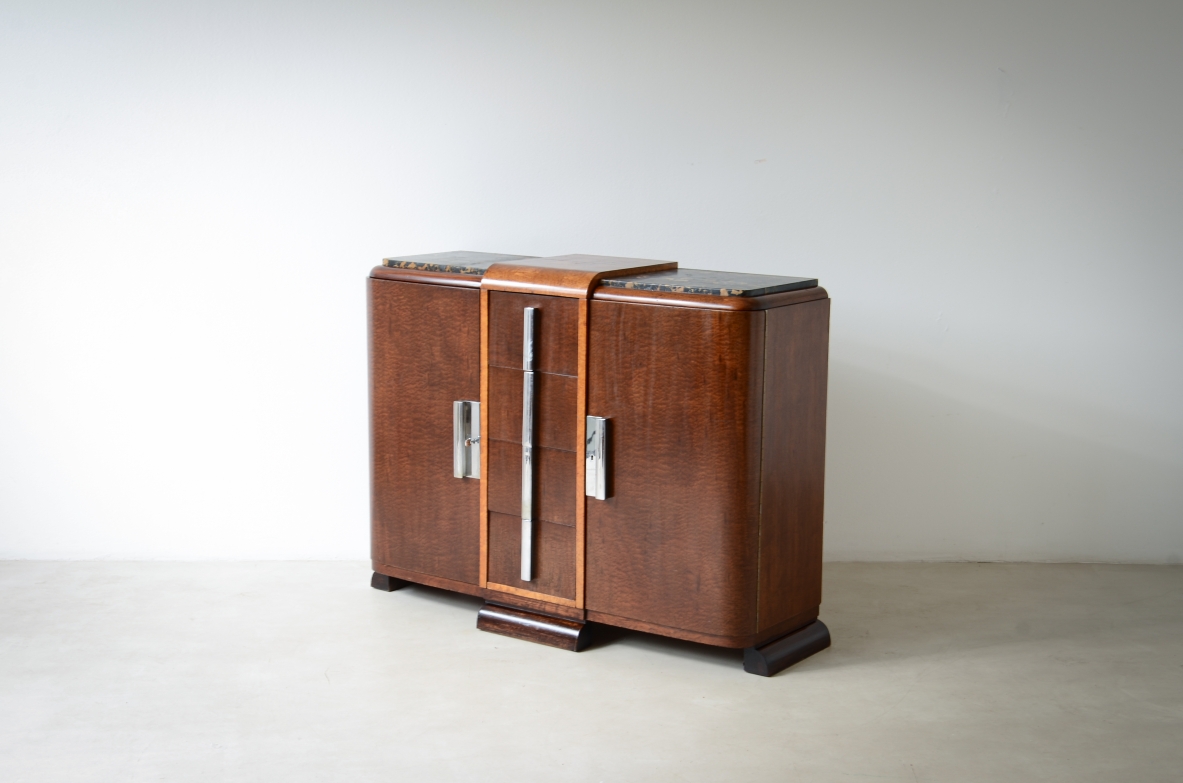 Mobile contenitore in radica  Francia Art Deco, 1925.