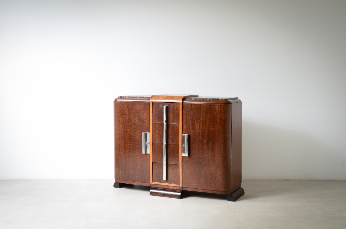 Mobile contenitore in radica  Francia Art Deco, 1925.
