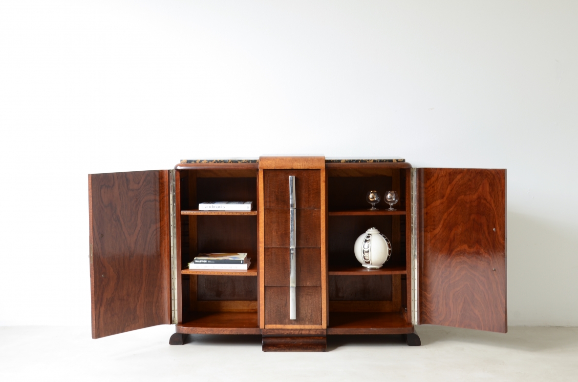 Mobile contenitore in radica  Francia Art Deco, 1925.