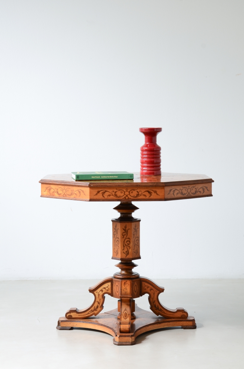 Antique inlay table Charles X period