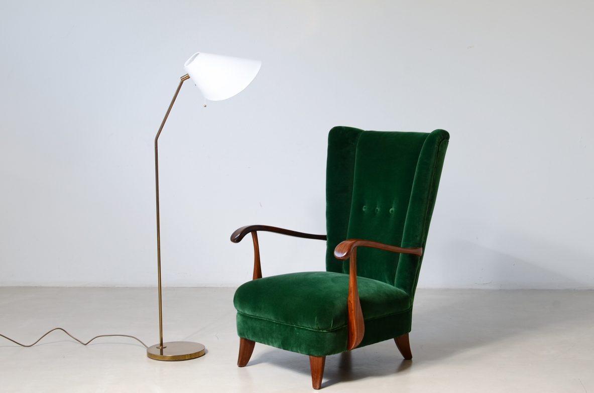 Rare model G-191 reading lamp. Bergboms, Sweden, ca. 1960.