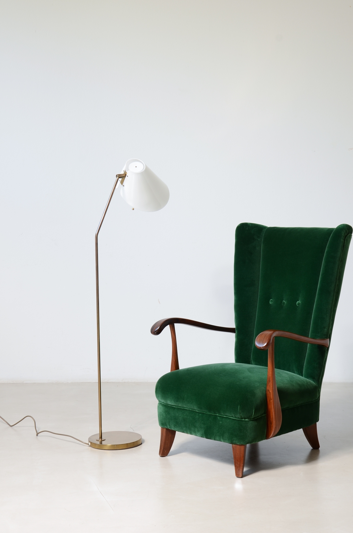 Rare model G-191 reading lamp. Bergboms, Sweden, ca. 1960.