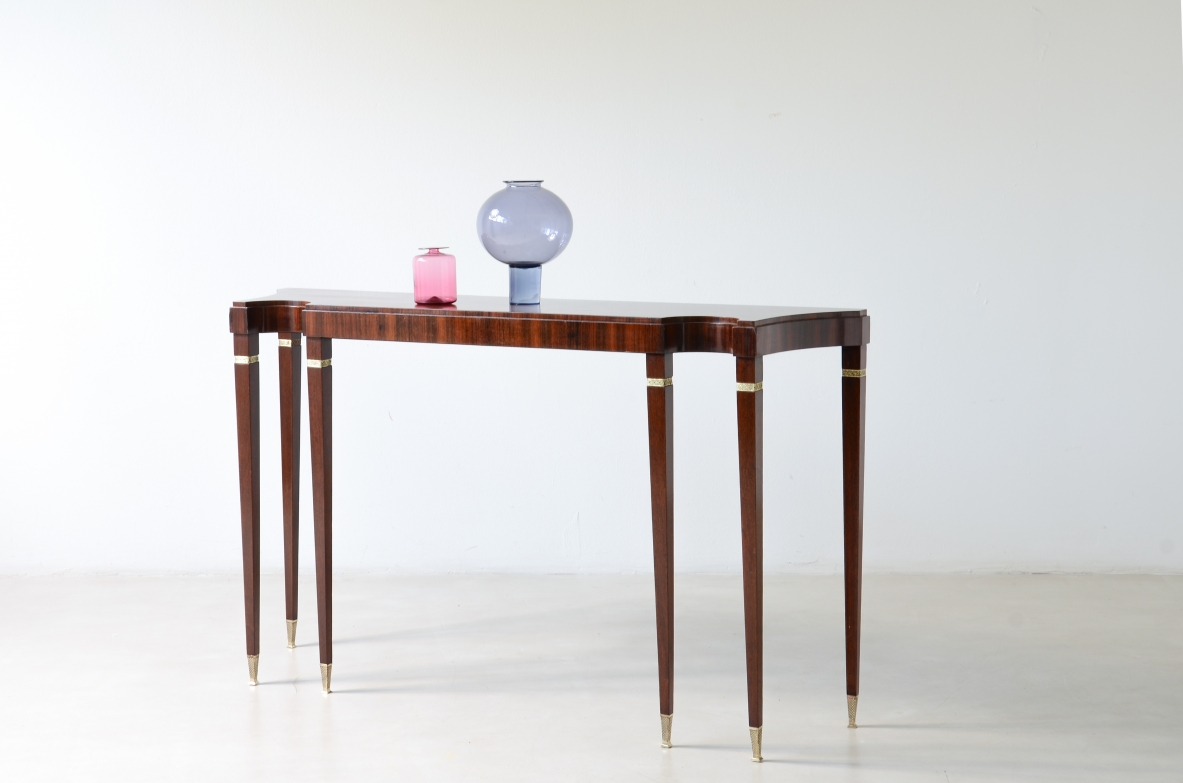 Paolo-Buffa-Extraordinary-Canaletto-walnut-console-table-Serafino-Arrighi-Manufactory-Italy-ca-1950