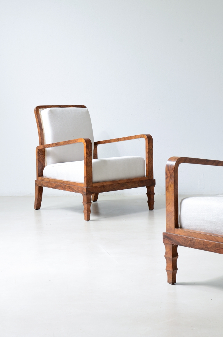 Vintage armchairs, Ponti syle