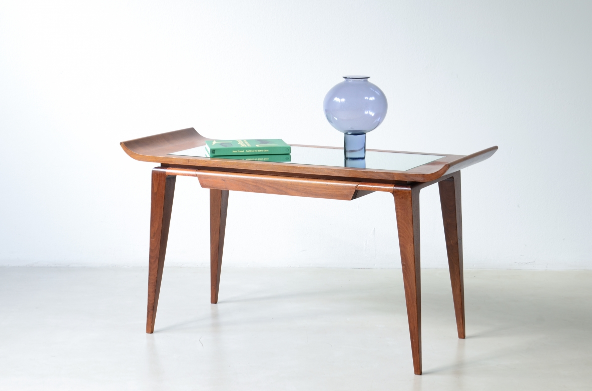 Fontana Arte Milano  Splendid walnut console/desk, Fontana Arte, 1940.