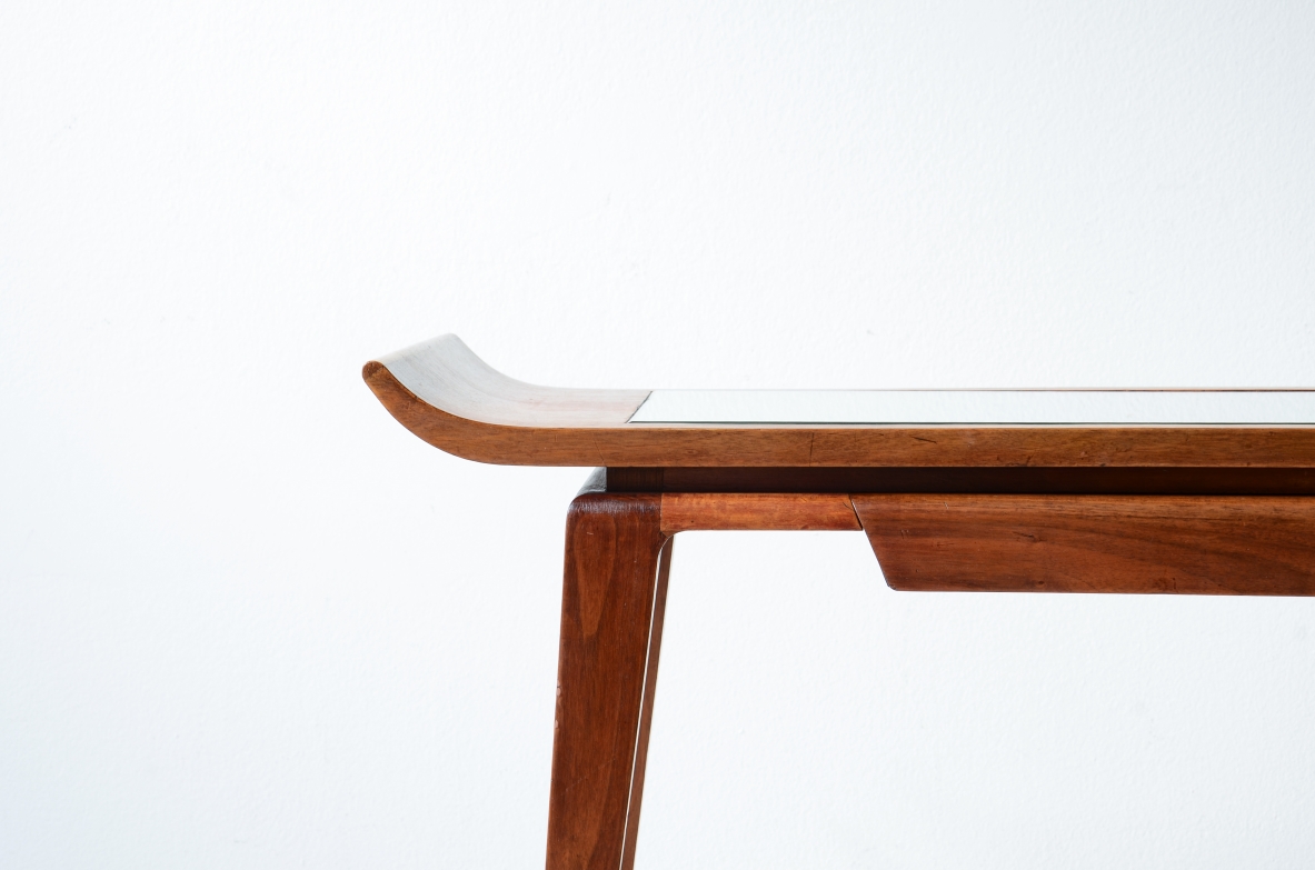 Fontana Arte Milano  Splendid walnut console/desk, Fontana Arte, 1940.