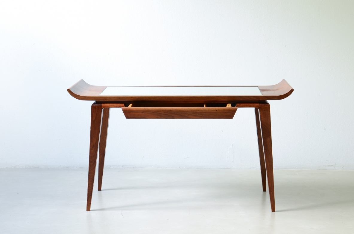 Fontana Arte Milano  Splendid walnut console/desk, Fontana Arte, 1940.