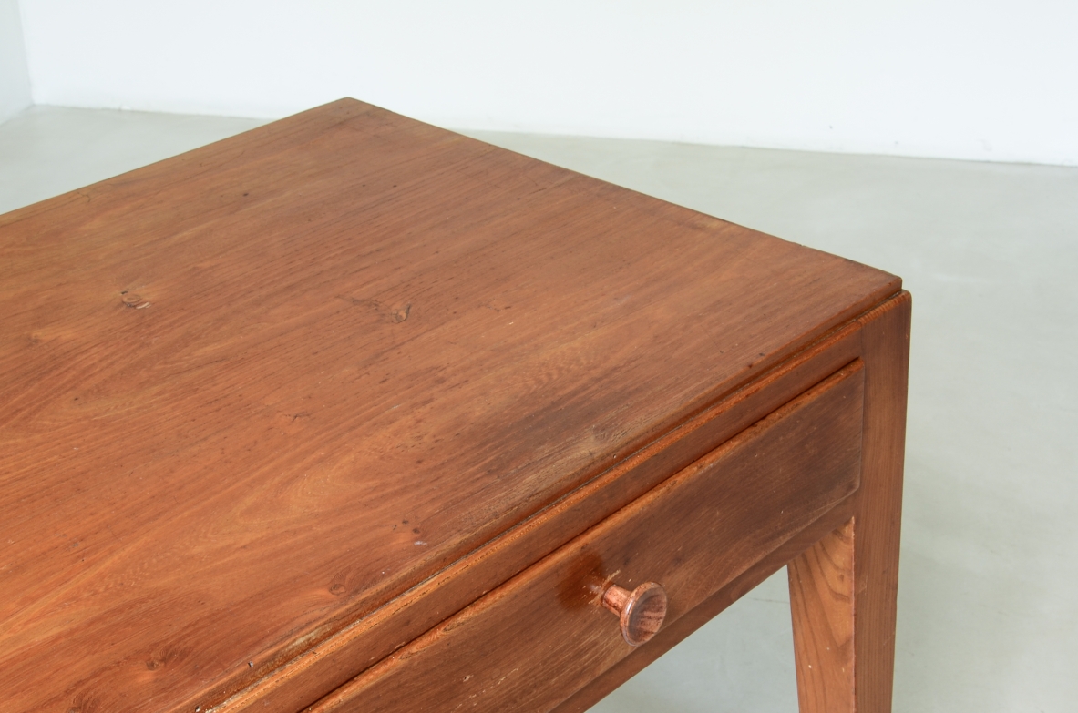 Ash center desk with tapered legs. Ash center desk with tapered legs