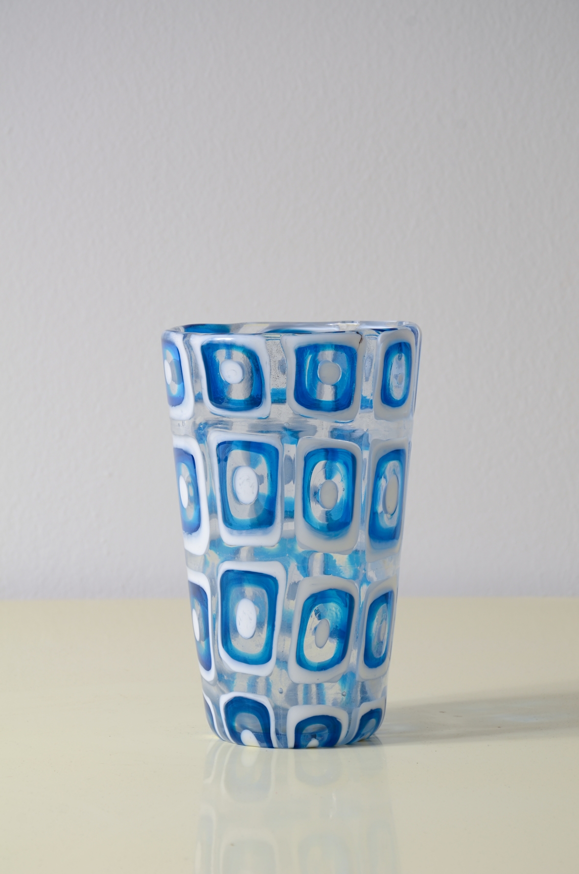 Ercole Barovier, Vaso della serie Dorico, Manifattura Barovier & Toso, Murano, 1960.