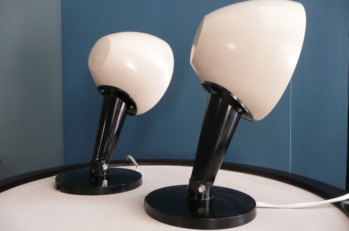 Pair of rare 1930's wall lights