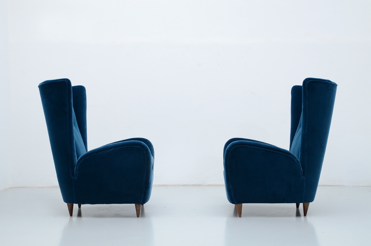 Elegant pair of 1940's armchairs.