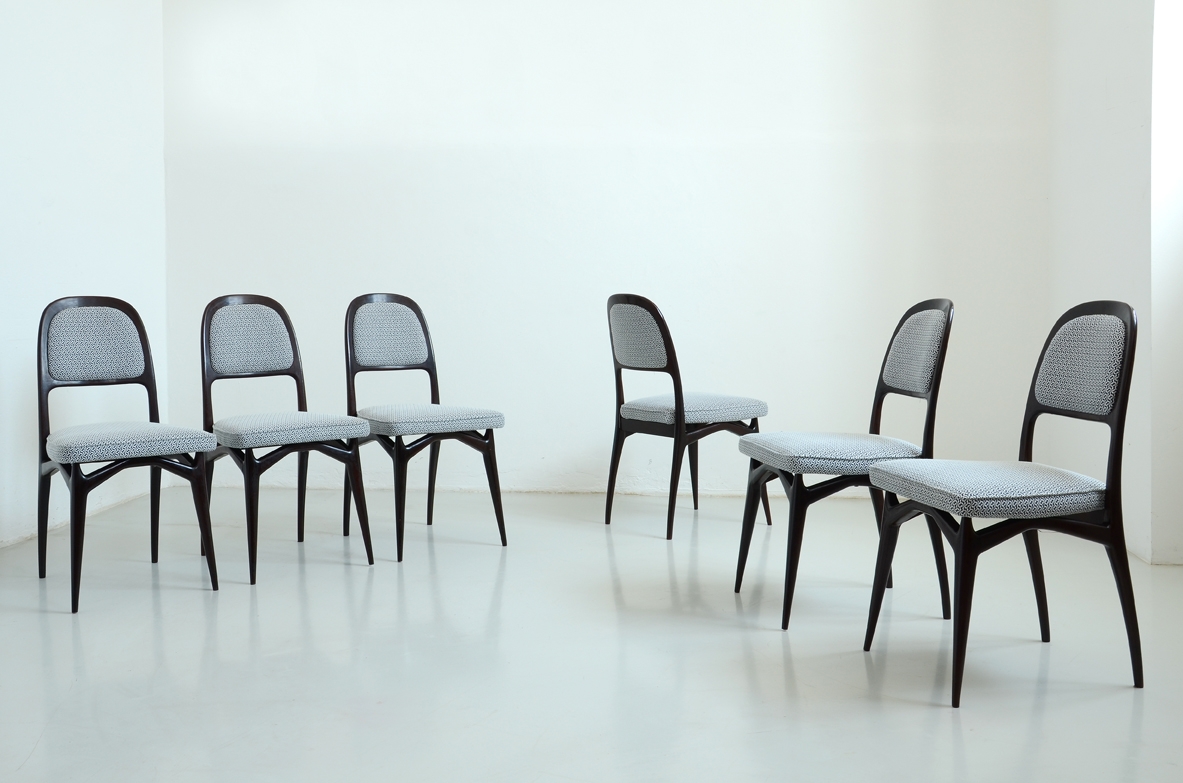 Set of 1950'elegant chairs