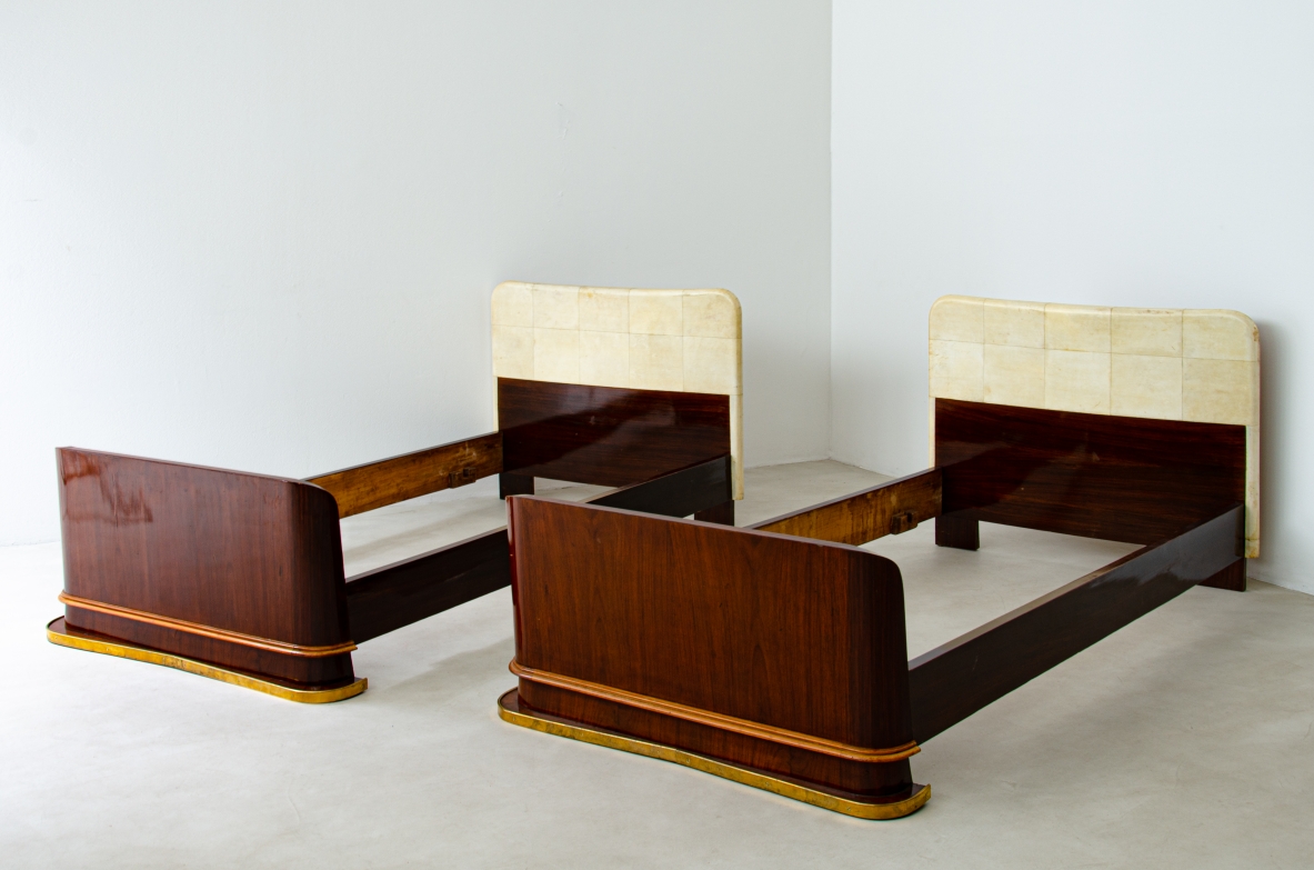 Pair of italian 1940's beds