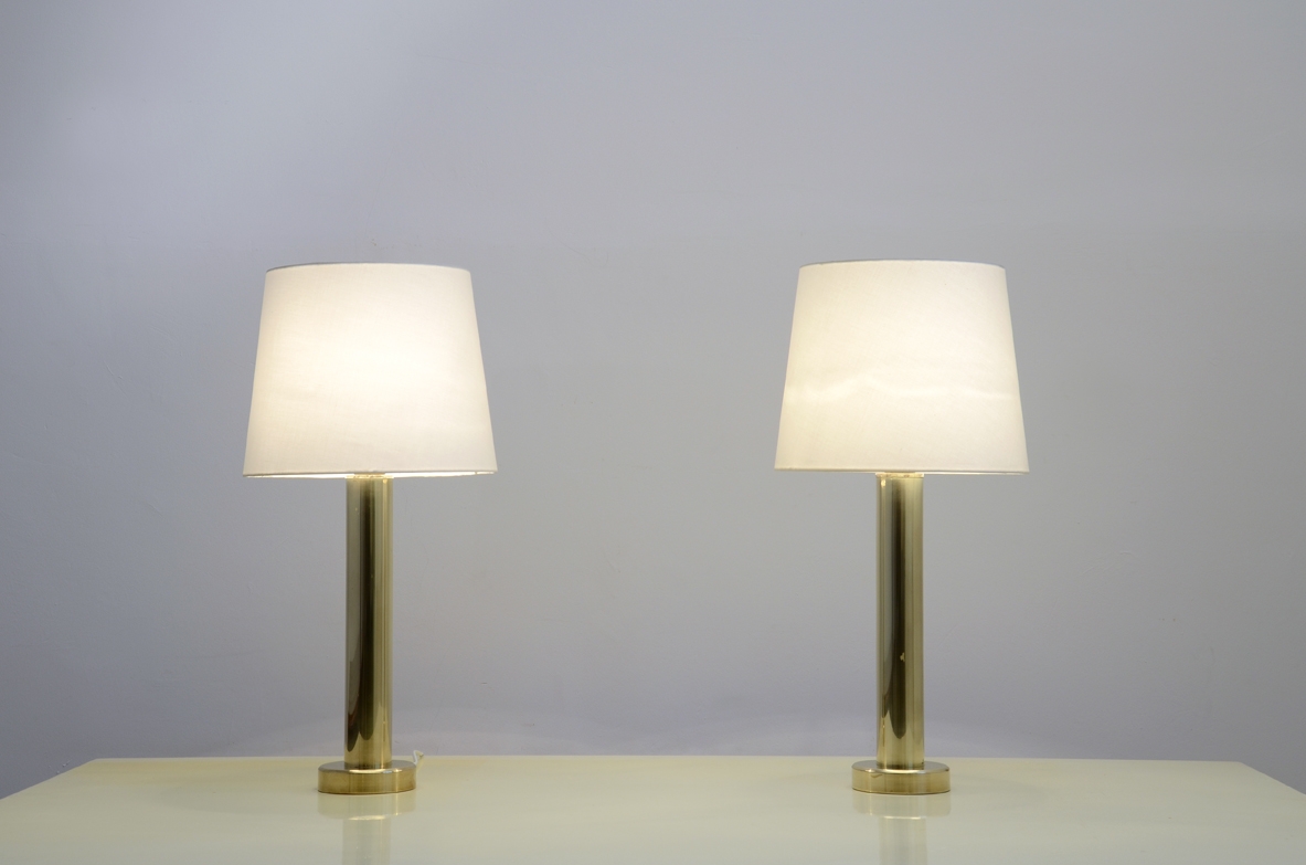H.Agne Jacobsson coppia di eleganti lampade 1960ca.