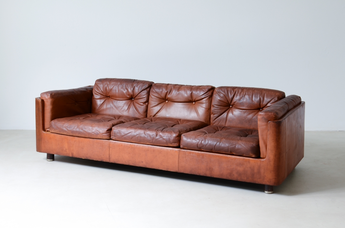 1960's Vintage sofa in leather