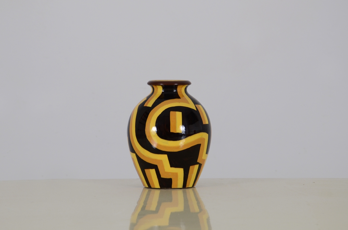 Spica, Albisola, vaso futurista in maiolica 1930ca.