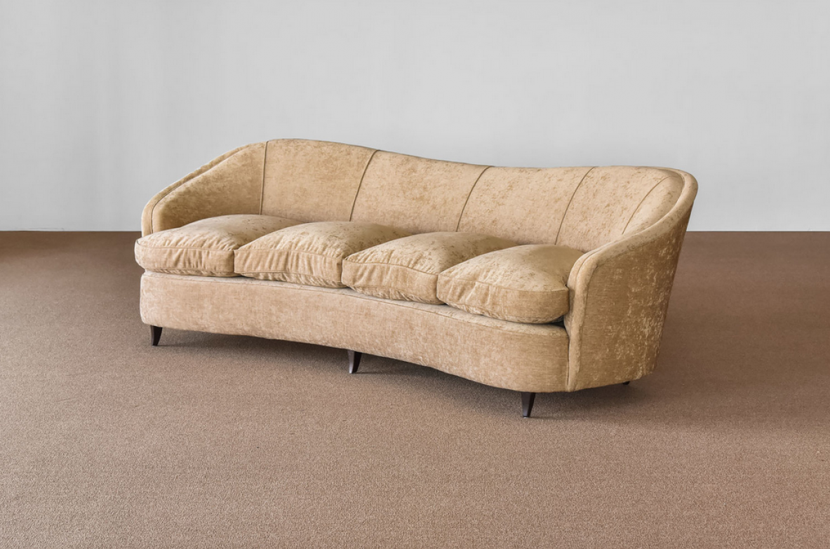 Gio Ponti, very rare and elegant pair of sofas, prod. Casa & Giardino 1935.