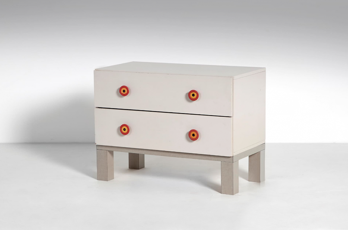 Ettore Sottsass for Poltronova, 1960's chest of drawers in painted wood.