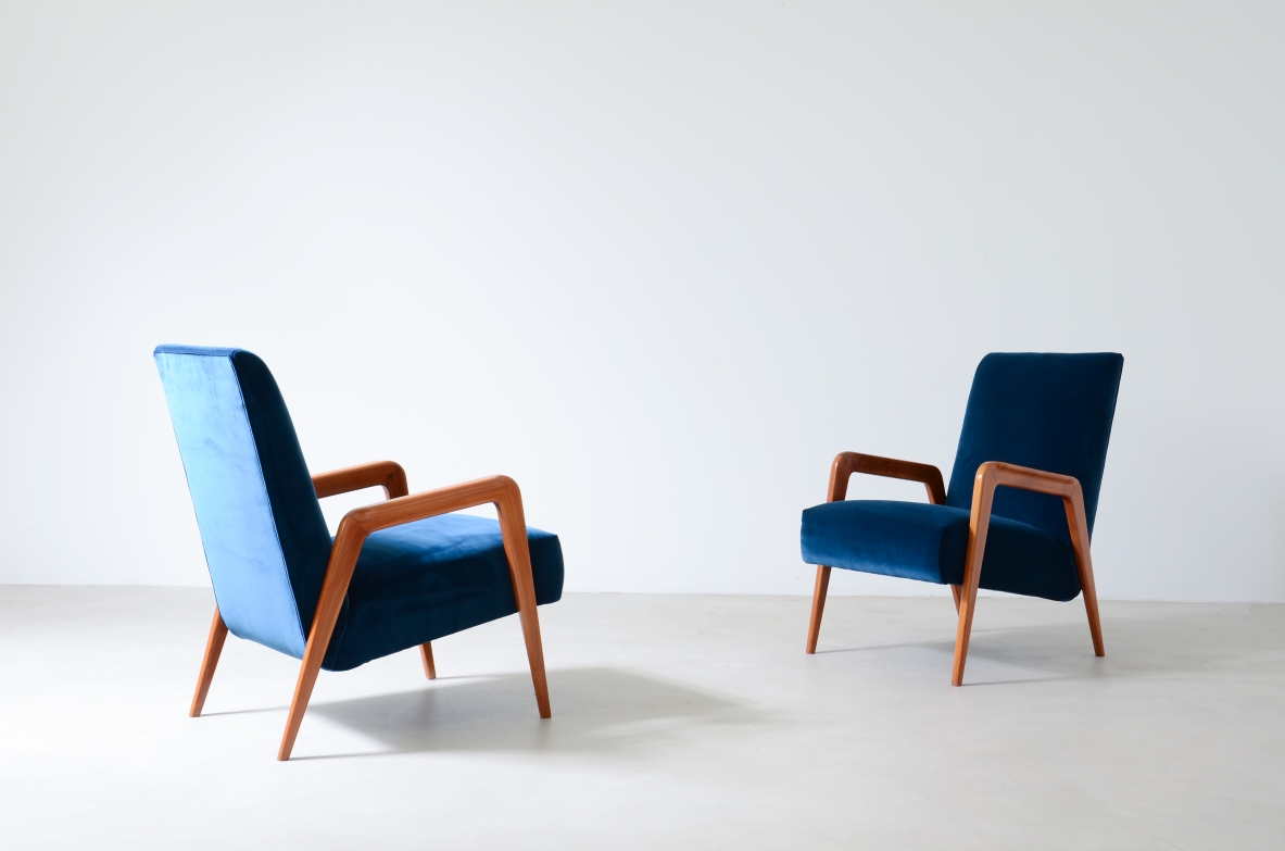 Pair of modernist armchairs  ca. 1950.