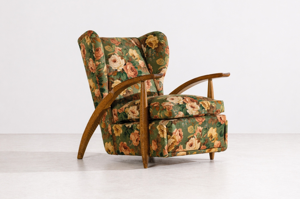 Poltrona modernista vintage anni 40